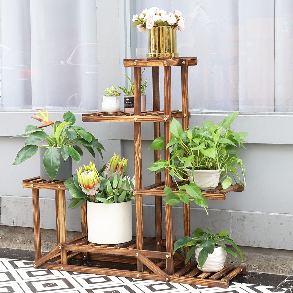 Oïhan 5‑Tier Wooden Plant Stand